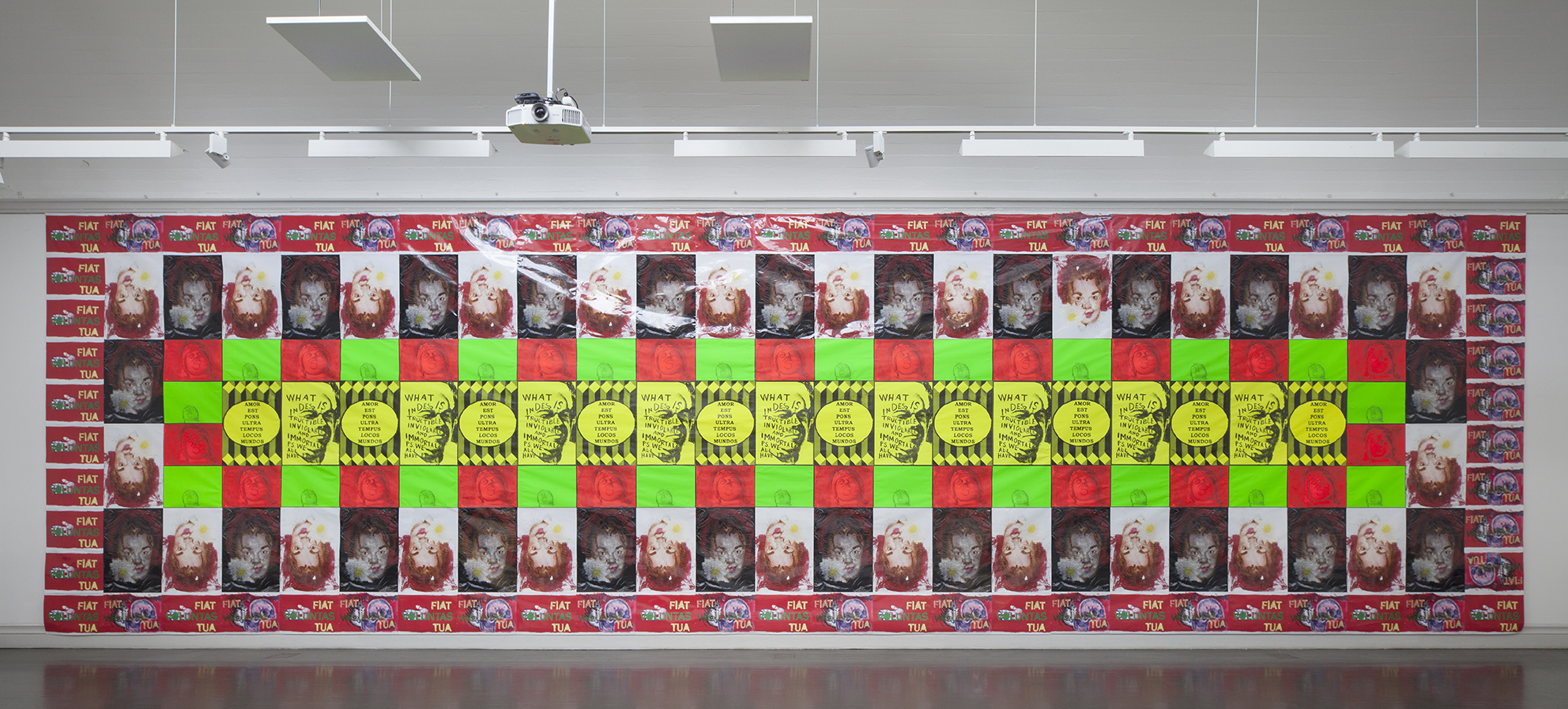 Jukka Korkeila, Fiat Voluntas Tua (Thy will be done), poster installation, Last Artists´ exhibition, kunsthalle, Helsinki, Finland, 2014-15, curated by Marketta Haila & Villu Jaanisoo