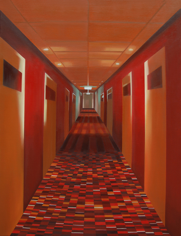 Christina Skårud, Korridor, 2012, Oil on canvas, 100 x 80 cm
