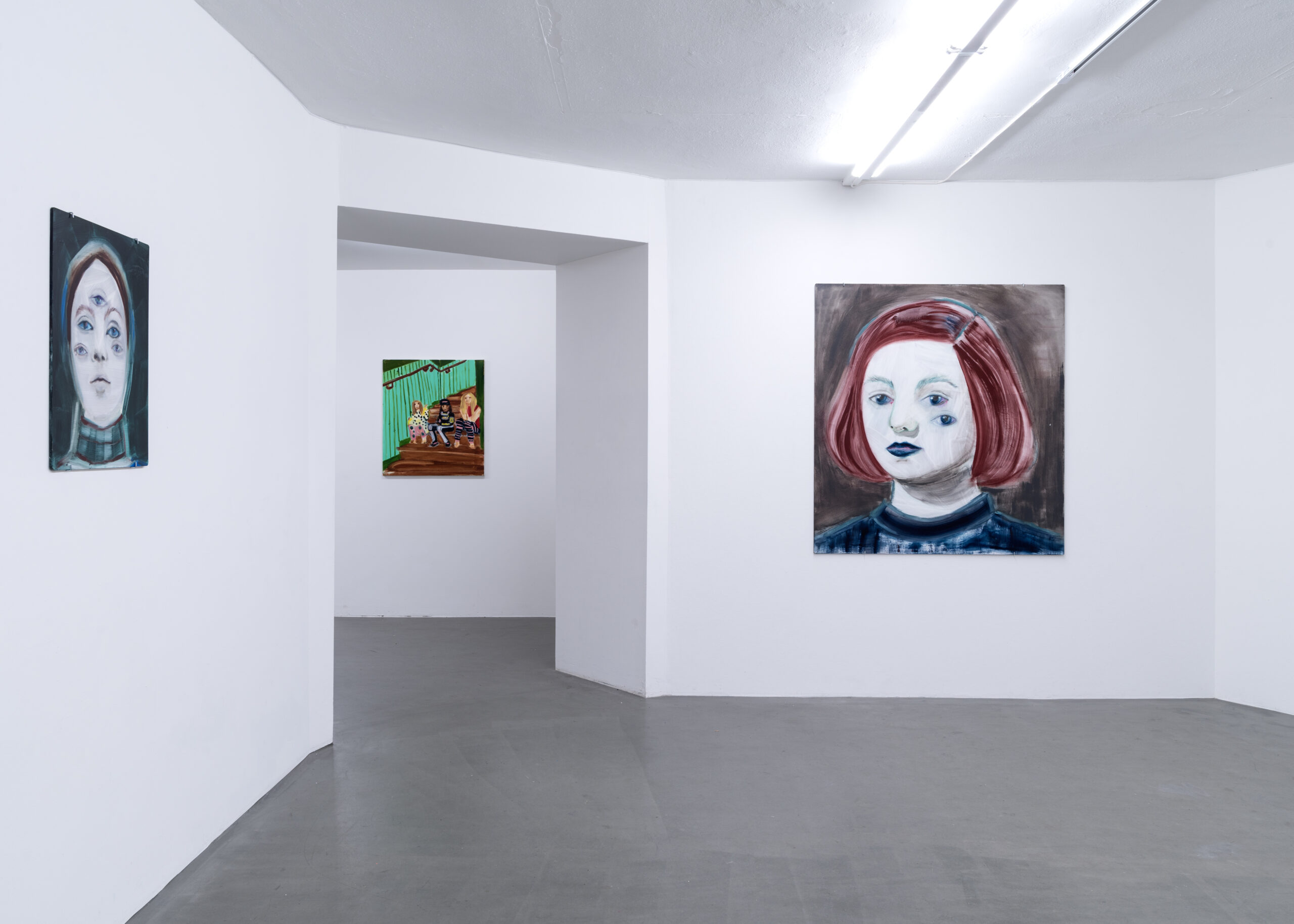 Hannalena Heiska, Installation view, In The Belly of Painting, at Galleri Thomassen, 2017