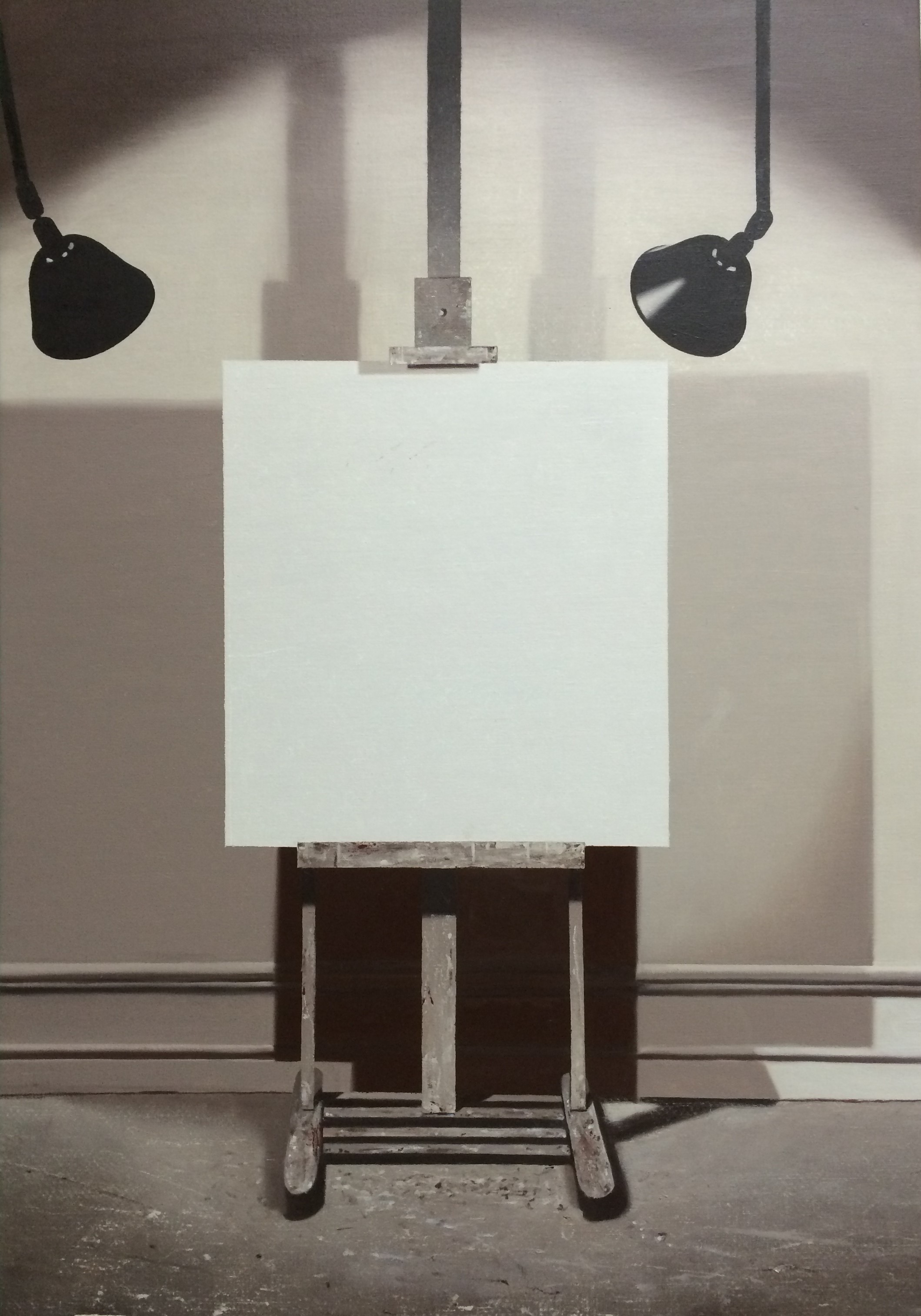 LG Lundberg, Det gamla staffliet, 2014, oil on canvas, 123 x 84 cm