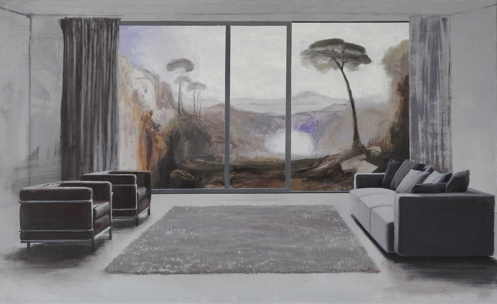 3. "Room with a Turner view" 55x90 cm.