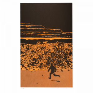 representation of artwork, id = Natten har tusen ögon (orange)
