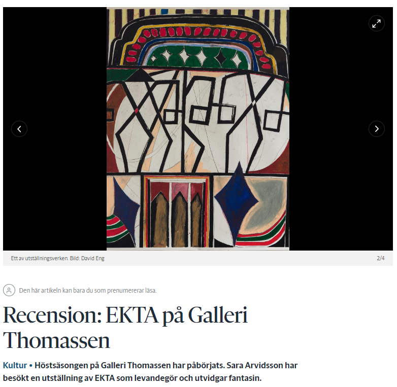 Recension Galleri Thomassen Göteborgsposten