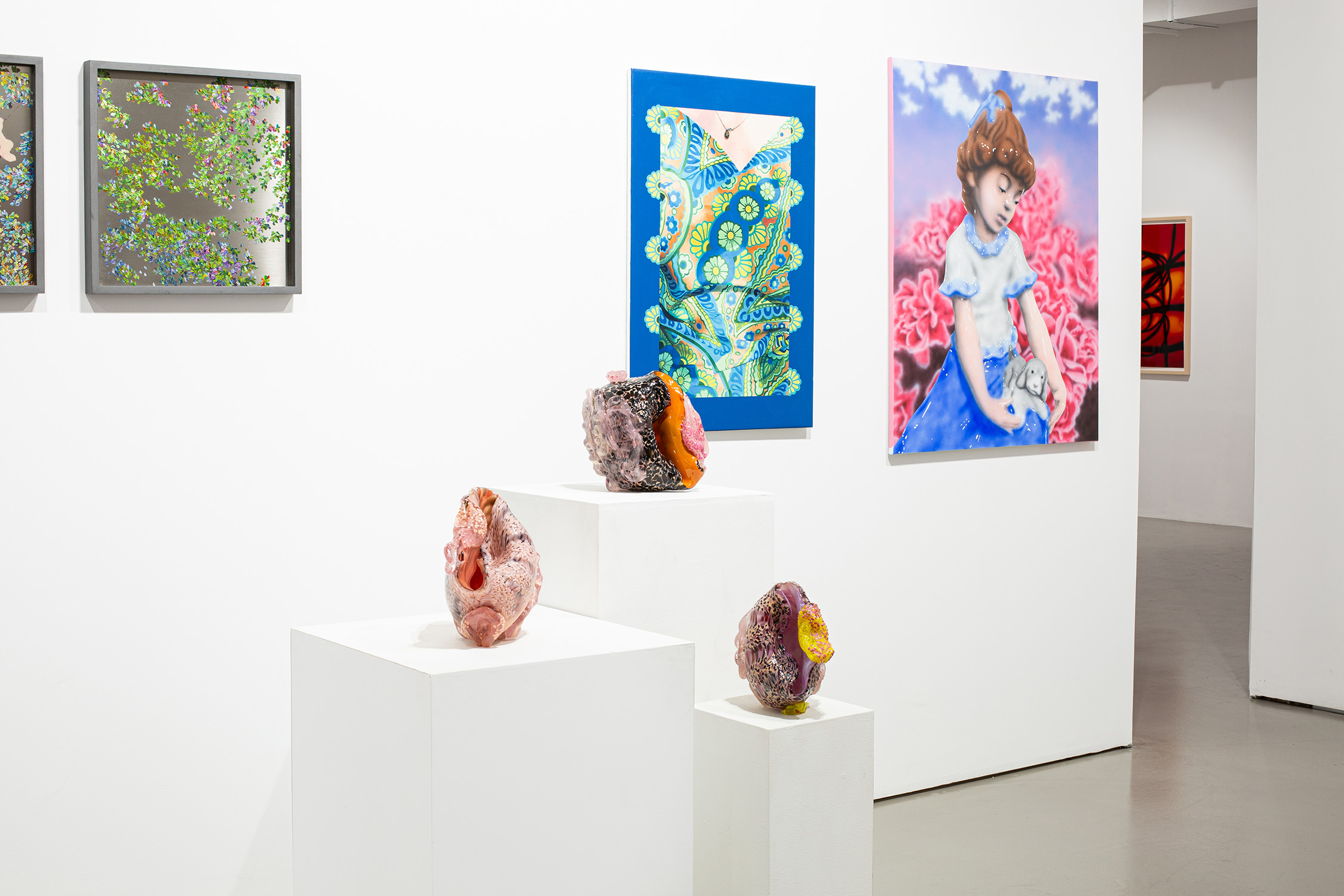 Galleri Thomassen, Åsa Jungnelius, Lone Larsen, Emma Åvall, Victor Rankanen, Foto Rebecca Eskilsson